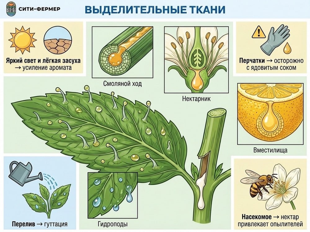 Выделительные ткани растений