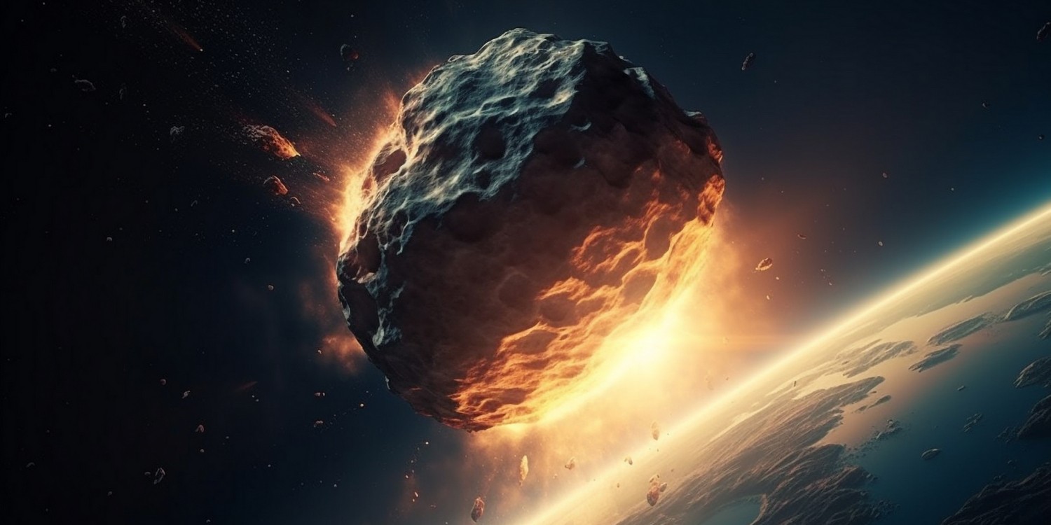 астероид в атмосфере планеты