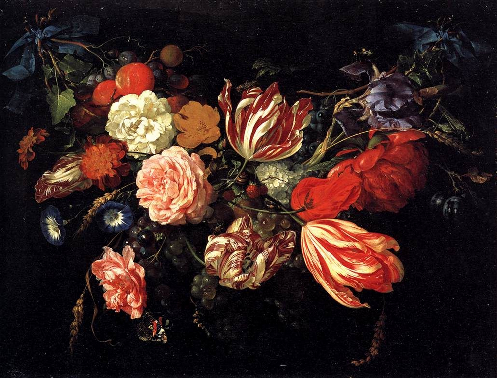 тюльпаны на картине Яна Давидса де Хима