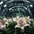 Лилии цветут на космической станции