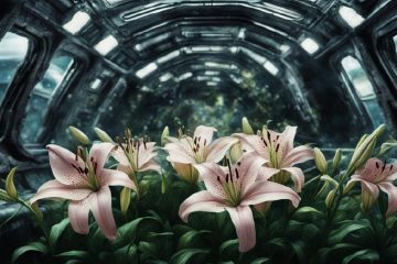 Лилии цветут на космической станции