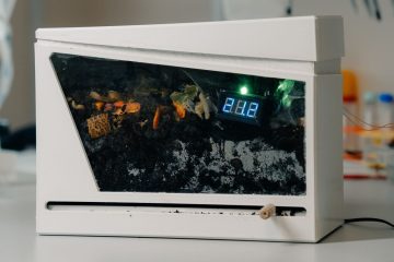 Биокомпостер с помощью калифорнийских красных червей перерабатывает пищевые отходы в высококачественный биогумус