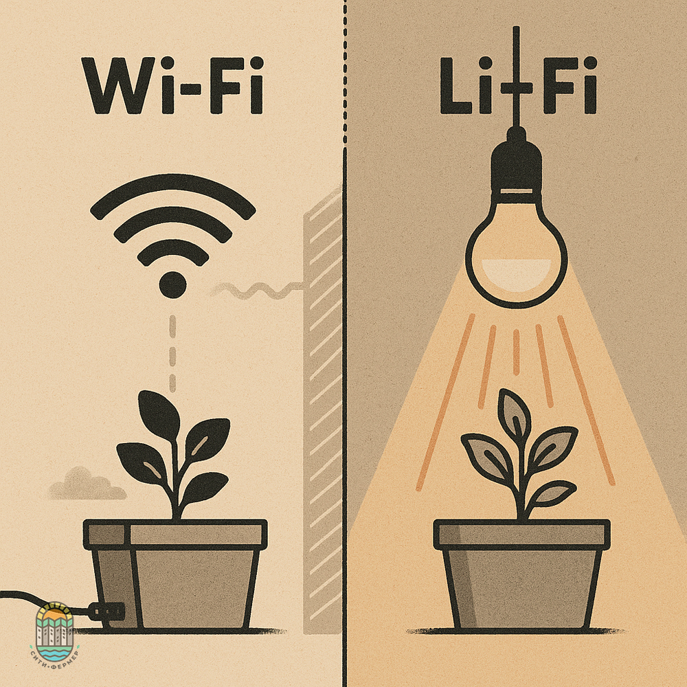 Li-Fi-лампы в растениеводстве