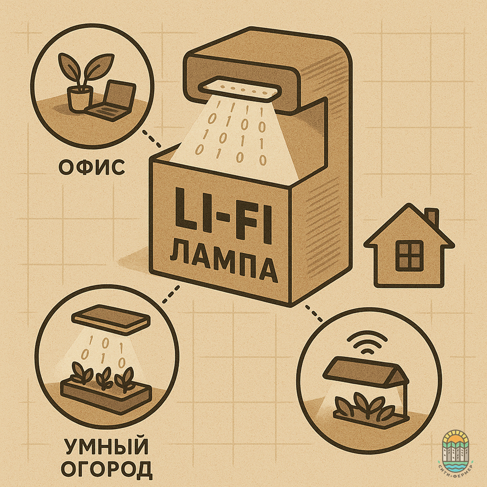 Li-Fi-лампы в растениеводстве