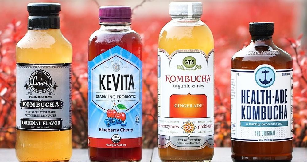 Комбуча разных производителей