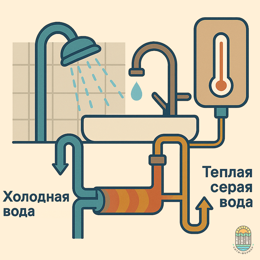 Схема использования серой воды