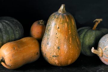 Несколько тыкв разных форм и окраски