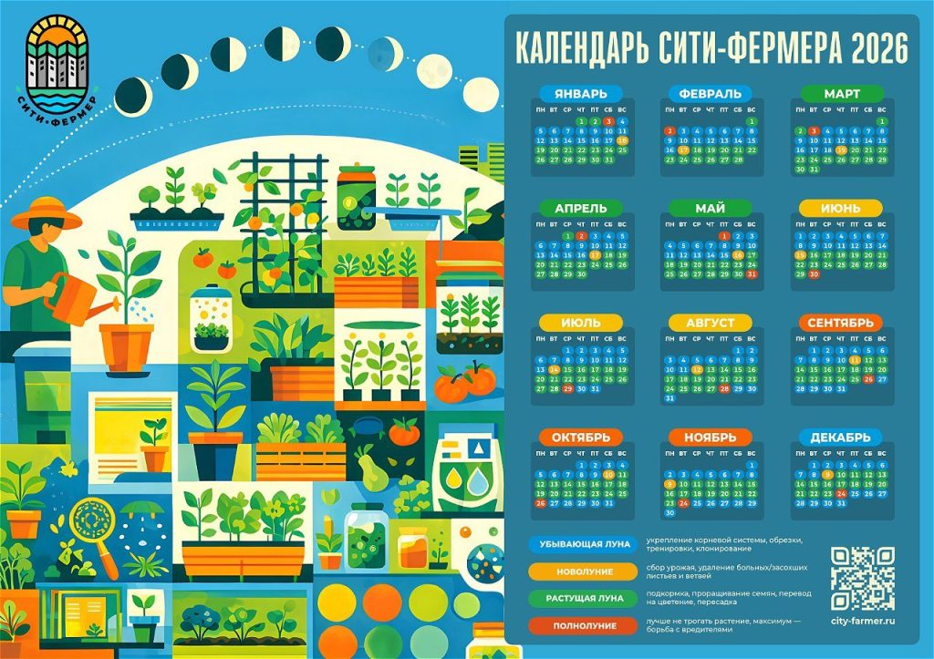 Лунный календарь огородника на 2026 год