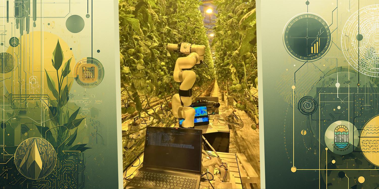 Роботизированная система в теплице с помидорами