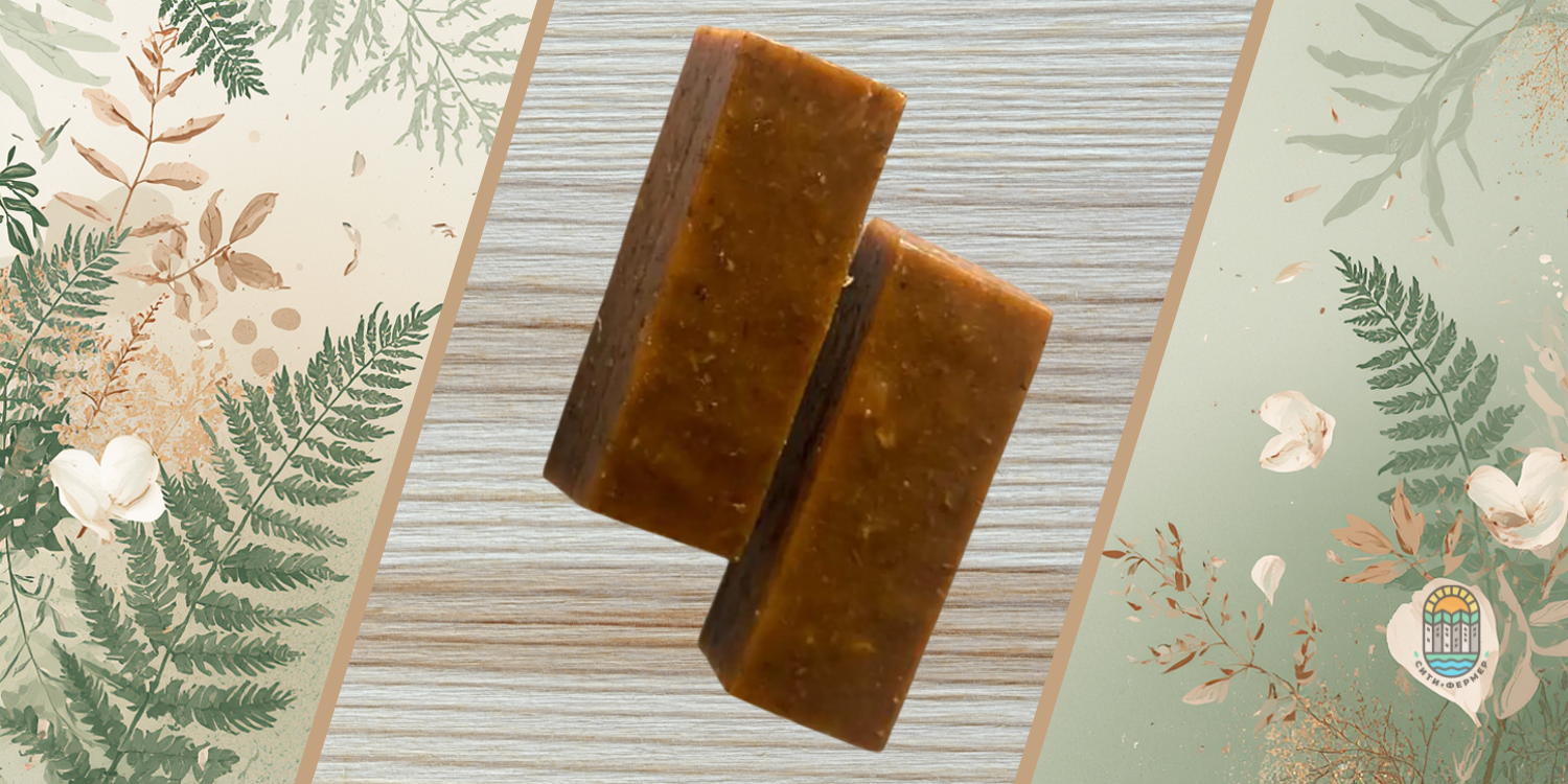 На деревянном столе лежит ирис из папоротника