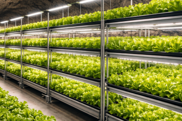 Как выращивают салат на гидропонике в старой шахте