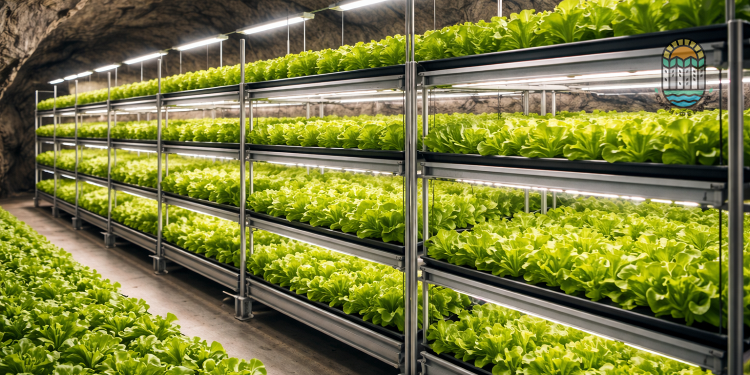 Как выращивают салат на гидропонике в старой шахте