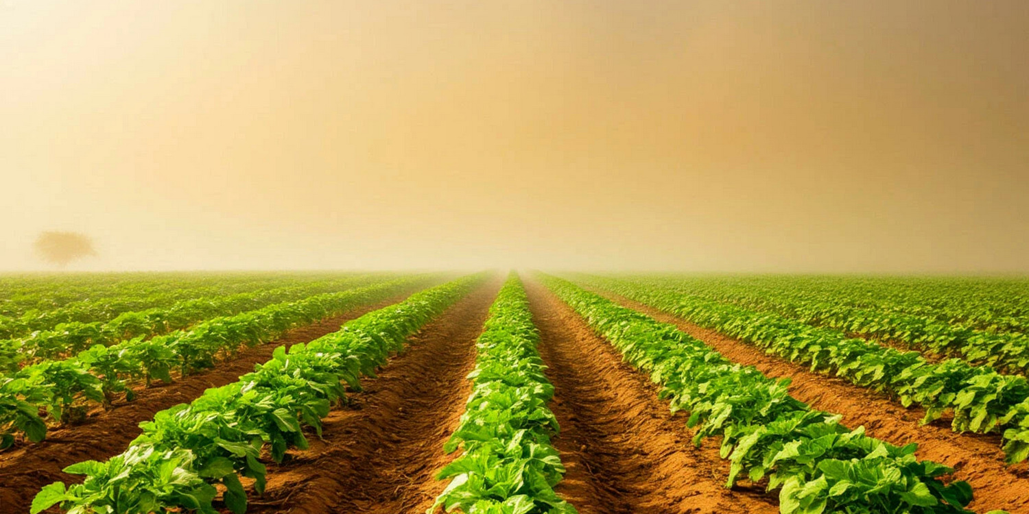 Поле во время пыльной бури